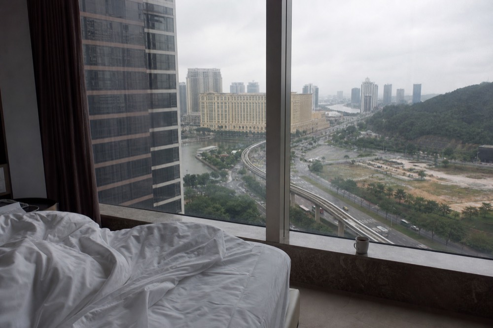 Luxury hotel suite interior in a City of Dreams Macau tower