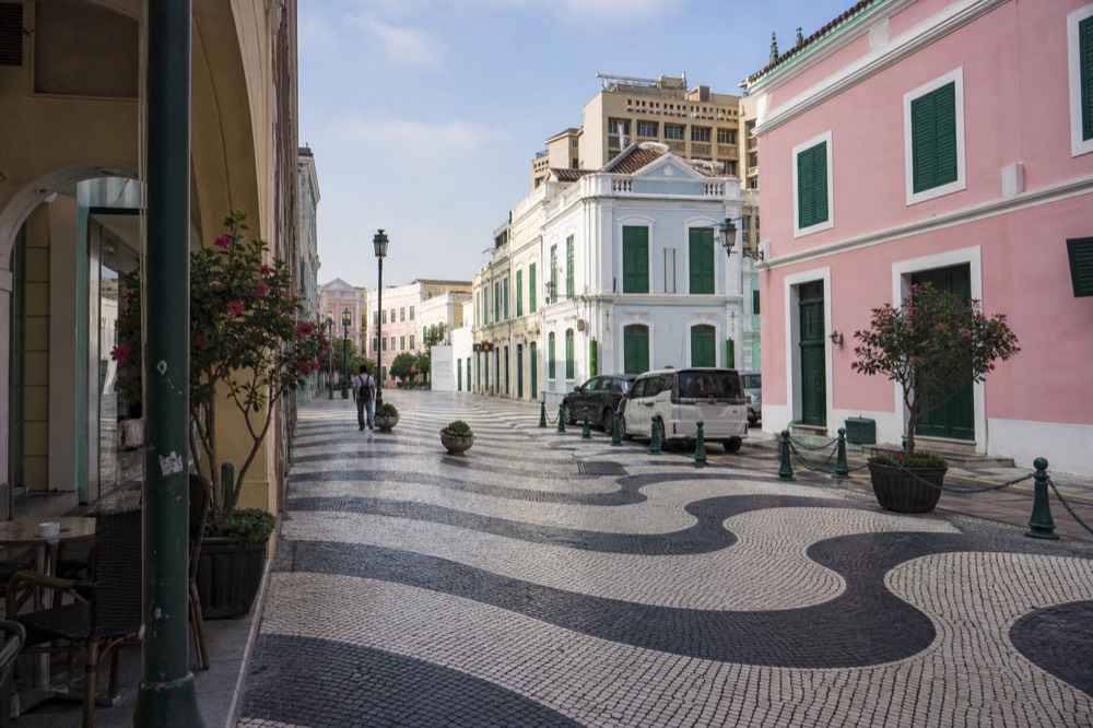 Senado Square with Portuguese pavement