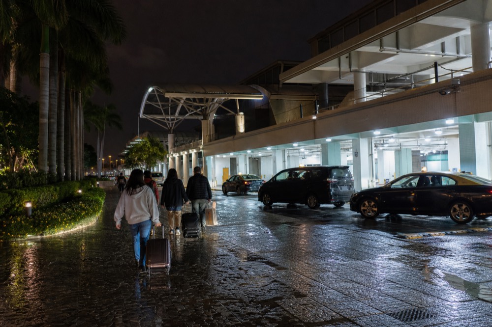 Taipa ferry terminal at night