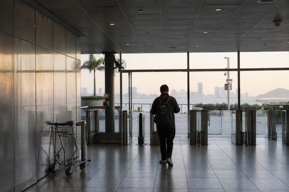 Ferry terminal departure gate
